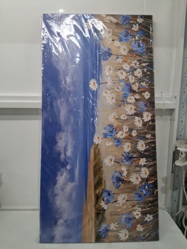 Colorful Seascape  FLORAL COAST CANVAS - 40" x 20" - blue (MODEL:4DAA6IZ) image 2