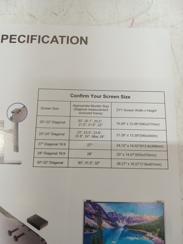 ZYY Anti Blue Light hanging Screen Protector - 23"-24" - acrylic image 4