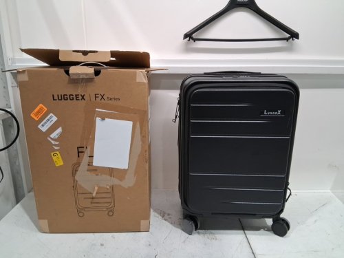 Luggex hard shell carry on luggage with laptop compartment - 20" - black (model : FLO) image 4