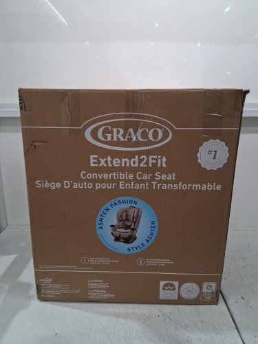 graco Extend2Fit Convertible Car Seat - 4-65lb capacity - ashten grey (model: 2235796) image 2