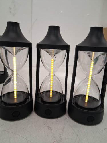 4PK QUNTIS SOLAR LED PATHWAY LIGHTS - BLACK - HOURGLASS (MODEL: SLP0401) image 3