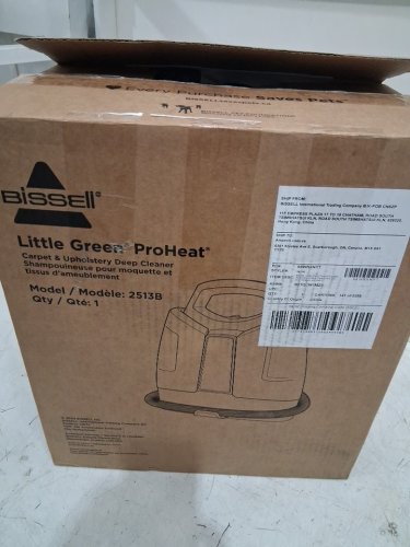 BISSELL LITTLE GREEN PORTABLE DEEP CLEANING VACUUM - 37OZ TANK MAX - GREEN/GREY (MODEL : 2513B) image 2