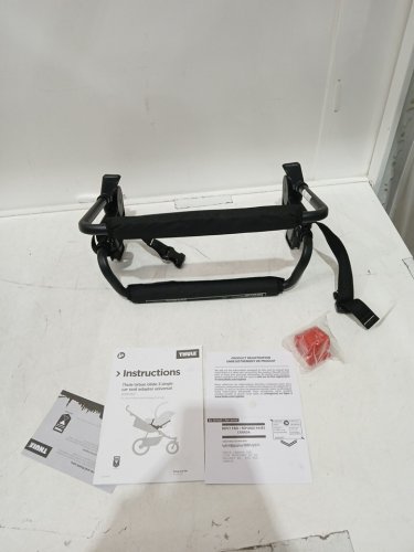 thule urban glide 3 single universal / chicco car seat adaptor - approved for 20lb child - black (model: 20110762) image 3