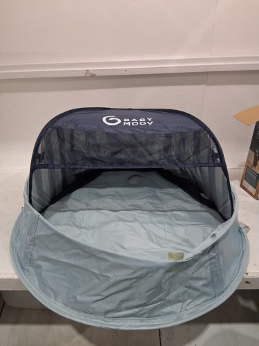 kids Babymoov Aquani 3-in-1 Pop Up Tent Kiddie Pool & Play Yard with UPF 50+ sun protection - 36" x 22" x 36" - Light blue (MODEL: ‎A035220_US) image 4
