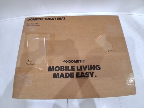Dometic round Toilet Seat and lid- FOR SELECT RV TOILET MODELS - 14" - bone (model: 385343831) image 2