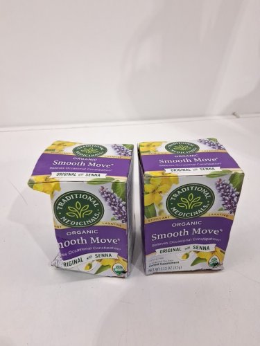 2 (16pk)  traditional Medicinals organic smooth move overnight tea - 32g each box image 2
