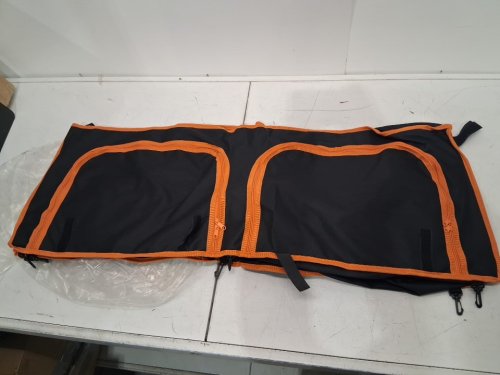 Northroad Folding Camping Table with Storage Bag - 47.2" x 23.6" x 27.5" - black/orange (model: LS-135) image 4
