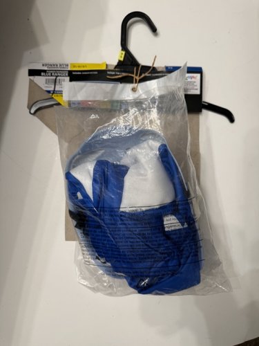 2PC BOYS DISGUISE POWER RANGERS JUMPSUIT COSTUME SET WITH CHARACTER MASK - LARGE (10-12) BLUE image 3
