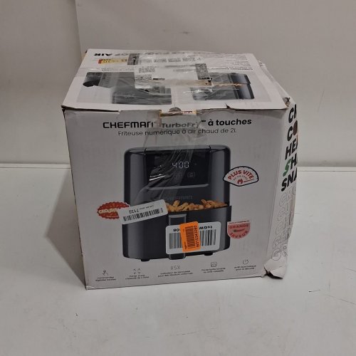 CHEFMAN Mini Air Fryer - 2qt - 900w - grey (model: rj38-2t-grey-ca) image 2
