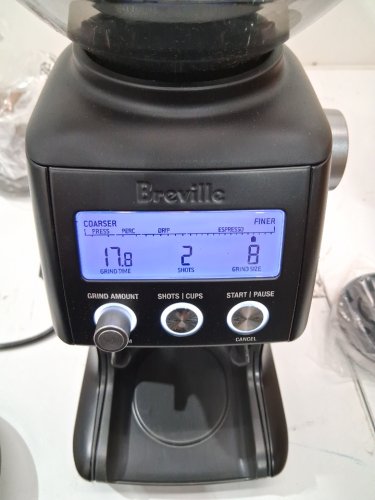 BREVILLE THE SMART GRINDER PRO - 18OZ BEAN CAPACITY - BLACK TRUFFLE (MODEL: BCG820BTR1bca) image 7
