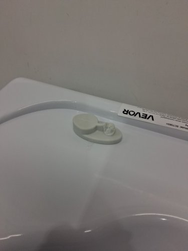 vevor raised toilet seat with arms - 4" - 300lb capacity - white/black (model: sc7060d-4a) image 5