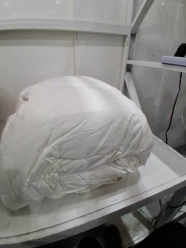 Mosluna Feather Down ALL SEASON Comforter/duvet insert with corner tabs - oversized king - white image 3