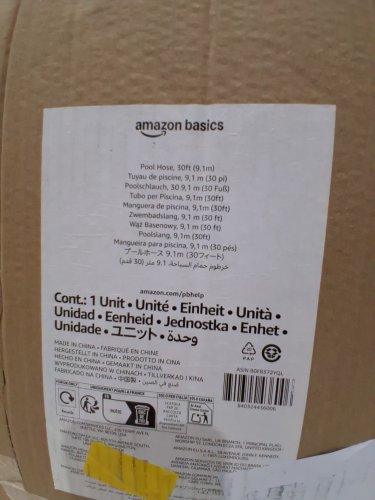 AMAZON BASICS POOL HOSE - 30FT - BLUE/WHITE - (MODEL:AMZ624018) image 2