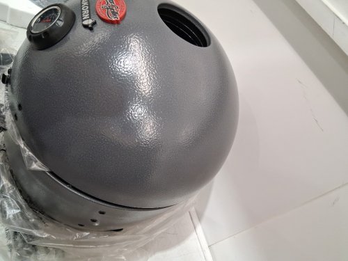 CHAR-GRILLER AKORN JR. KAMADO KOOKER CHARCOAL GRILL/SMOKER - GREY - (MODEL: E86714) image 13