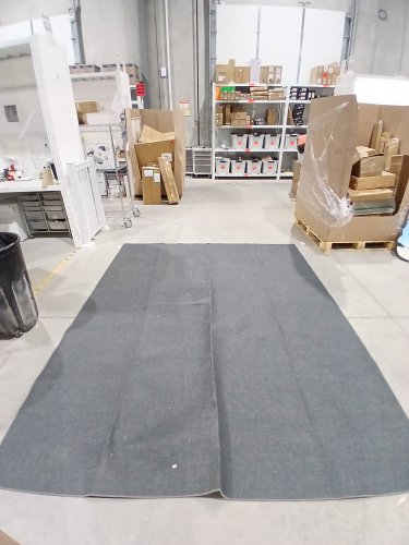 GARVEE low pile rug - 8ft x 10ft - grey/blue image 3