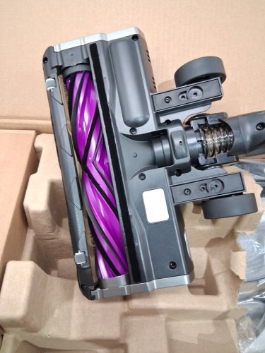 Eureka Cordless Rechargeable 3-IN-1 Stick Vacuum Cleaner WITH CLEANING STATION & ANTI-TANGLE NOZZLE FOR ALL FLOORS - GREY/PURPLE (MODEL: NEC490SE) image 6