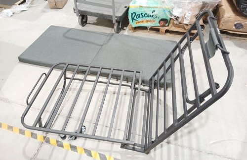 Folding Bed with Mattress on wheels - Single - Black/Grey image 4