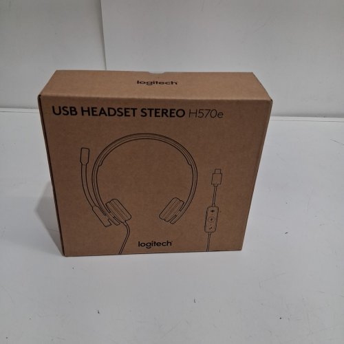 logitech H570e USB wired Headset with Noise Cancelling Mic - black (MODEL: a-00064) image 2