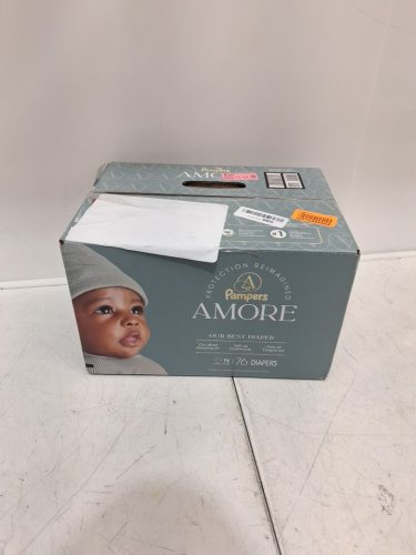76PK PAMPERS AMORE FRAGRANCE FREE DIAPER - SIZE NEWBORN image 2