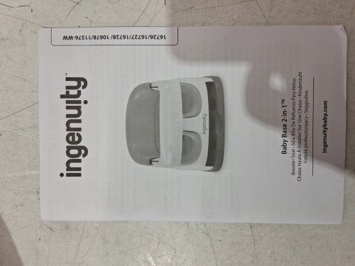 INGENUITY BABY BASE 2-IN-1 SEAT BOOSTER FEEDING SEAT - CASHMERE/WHITE (model: 10678) image 4