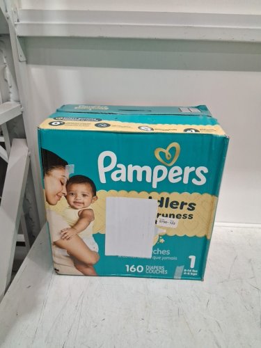 160PK PAMPERS SWADDLERS LEAKPROOF DISPOSABLE DIAPERS - SIZE 1 (8-14LBS) image 2