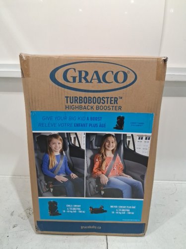 GRACO 2-IN-1 TURBOBOOSTER HIGHBACK TO BACKLESS BOOSTER CAR SEAT - 40LB TO 100LB MAX - BLACK (MODEL: 2168325) image 2