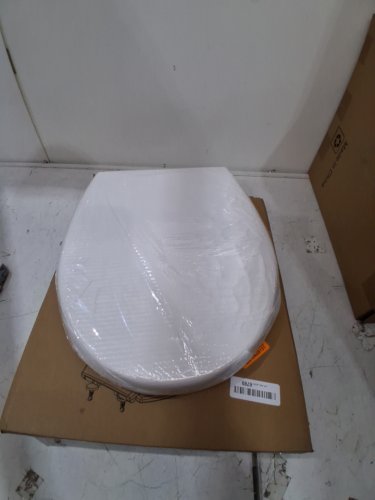 GARVEE ROUND TOILET SEAT WITH SOFT CLOSE - 14.5" X 16" - WHITE - (MODEL: PHO-16EX3QUX) image 2