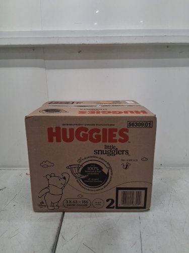 186PK HUGGIES LITTLE SNUGGLERS - SIZE 2 - 12LB TO 18LB - DISNEY WINNIE THE POOH image 2