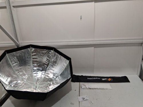 neewer parabolic umbrella reflective photography soft box - 37" - black image 3