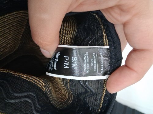 2PK COPPER FIT elite COMPRESSION KNEE SLEEVE - SMALL/MEDIUM - BLACK image 4