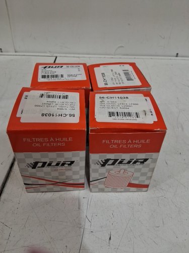 4pk PUR Engine Oil Filter replacement - yellow/white (model: 56-CH11038) image 3