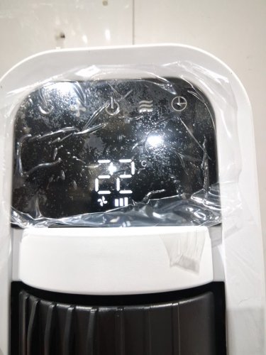 omnibreeze premium 38" Rotating tower fan with wifi CONTROL, 5-SPEEDS & REMOTE - white/BLACK (model: 5333021/dc2313r-g) image 4