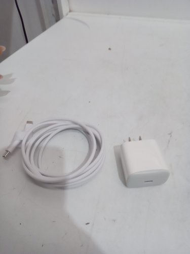 USB C Cable and USB C Fast Charger Block  - 10Ft - white image 3