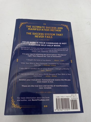 (Hardcover) Your Wish is Your Command: How to Manifest Your Desires by Kevin Trudeau image 3