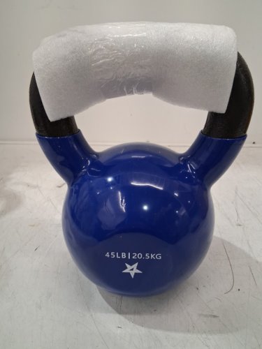 Yes4All Vinyl Coated Kettlebell Weight - 45LBS - BLUE (MODEL: Kgws) image 4