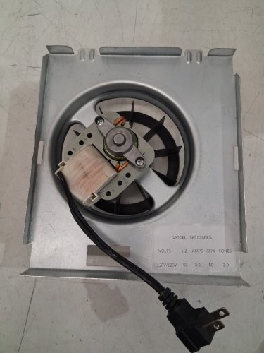 Broan-NuTone Replacement Motor/Wheel for 50 CFM Bathroom Fans - Fits NuTone model 696N - black (model: C350BNR) image 3