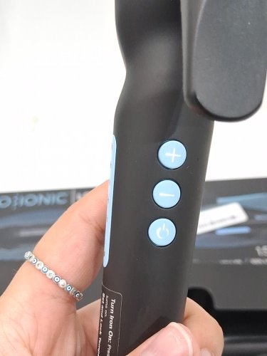 BIO IONIC LONG BARREL PRO CURLING IRON HAIR STYLER - 1.5" - BLACK (MODEL: Z-FGTST-CL-1.5) image 4