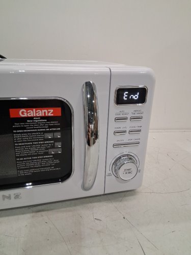 GALANZ RETRO STYLE COUNTERTOP MICROWAVE OVEN - 0.7CU.FT. - WHITE (MODEL: GLCMKZ07WER07) image 8
