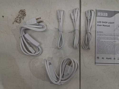 4pk JESLED Linkable LED Shop Light for Garage - 4FT - 12000LM\50-70-90W - white- (model:SWT81824A2120) image 5