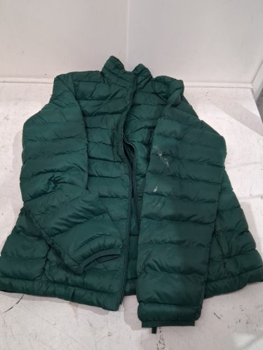 WOMENS AMAZON BASICS Lightweight Water-Resistant Packable Puffer Jacket - Medium - GREEN- (STYLE:W-S17AE10007) image 2