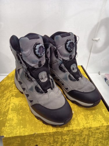 men's Snow Runner MAX 2.0 Insulated Waterproof Winter Boots - 10.5m - GREY/ BLACK image 2