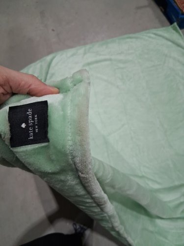 KATE SPADE PLUSH THROW BLANKET - 60" X 70" - MINT GREEN (MODEL: 1859162) image 4
