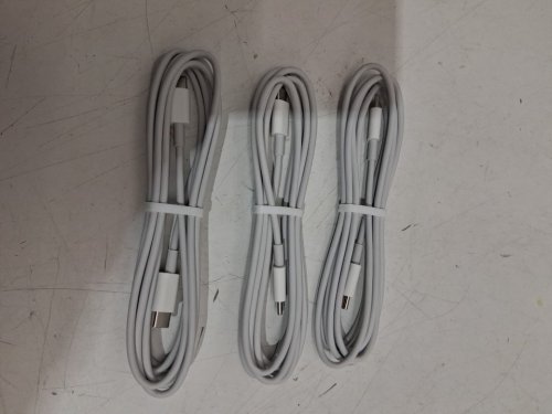 3PK Gourde USB-C TO USB-C Fast Charging Set  - 20W  - 6.6FT - White image 3