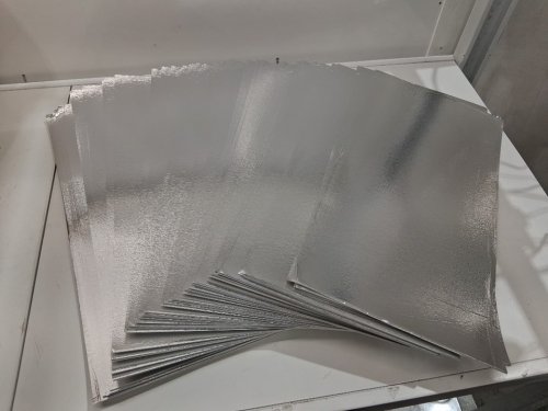 40pk Peel and Stick Backsplash Tile Stickers - 24" x 12" - grey marble image 3