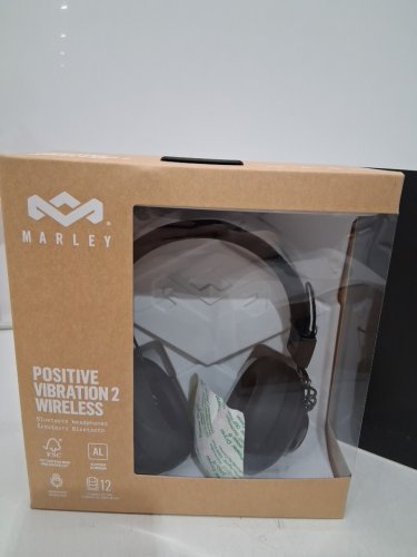 House of Marley Positive Vibration 2 Wireless Bluetooth Over-ear Headphones with mic and 40mm dynamic drivers - BLACK (model: EM-JH133-SB) image 3