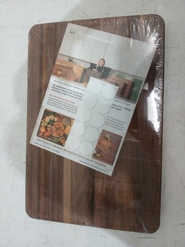 woodforchef wooden cutting board with juice groove - 12" x 16" - walnut image 3