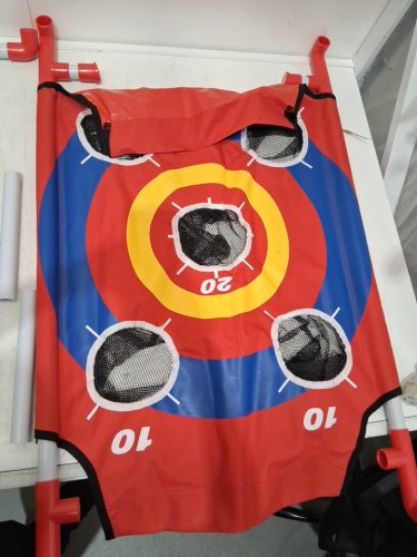 GOSPORTS BULLSEYE BOUNCE CORNHOLE TOSS GAME - 3FT X 2FT - RED/BLUE (MODEL: CH-05-BULLSEYE) image 4