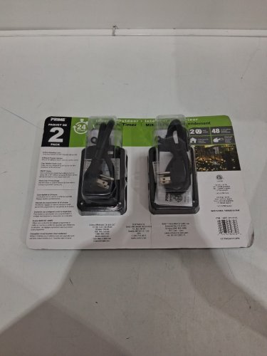 prime indoor/outdoor 24/hr repeating cycle heavy duty timer with two outlets (MODEL:8111113) image 3