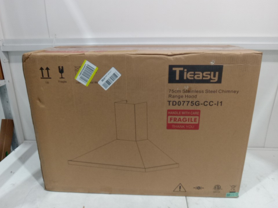 Tieasy Chimney Range Hood with Led Light AND Baffle Filters - 700 Cfm - 3 Speed Exhaust Fan - 30" - Stainless Steel (Model: TD0775G-CC-I1) image 2