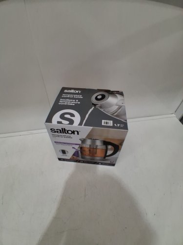 Salton Temperature Touch Control Kettle With Removable Tea Steeper - 1.7L - BRUSHED CHROME/CLEAR (model: 1006368) image 2